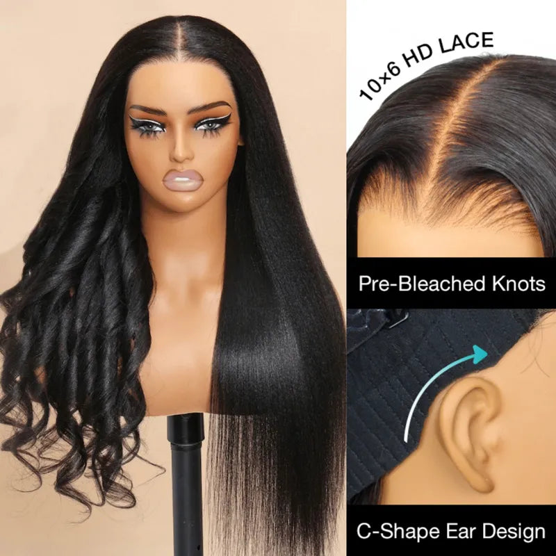 Yaki Straight 10x6 Parting Max Wear and Go Glueless Bye Bye Knots Pre Cut Lace Wig Ashimary - Image 2