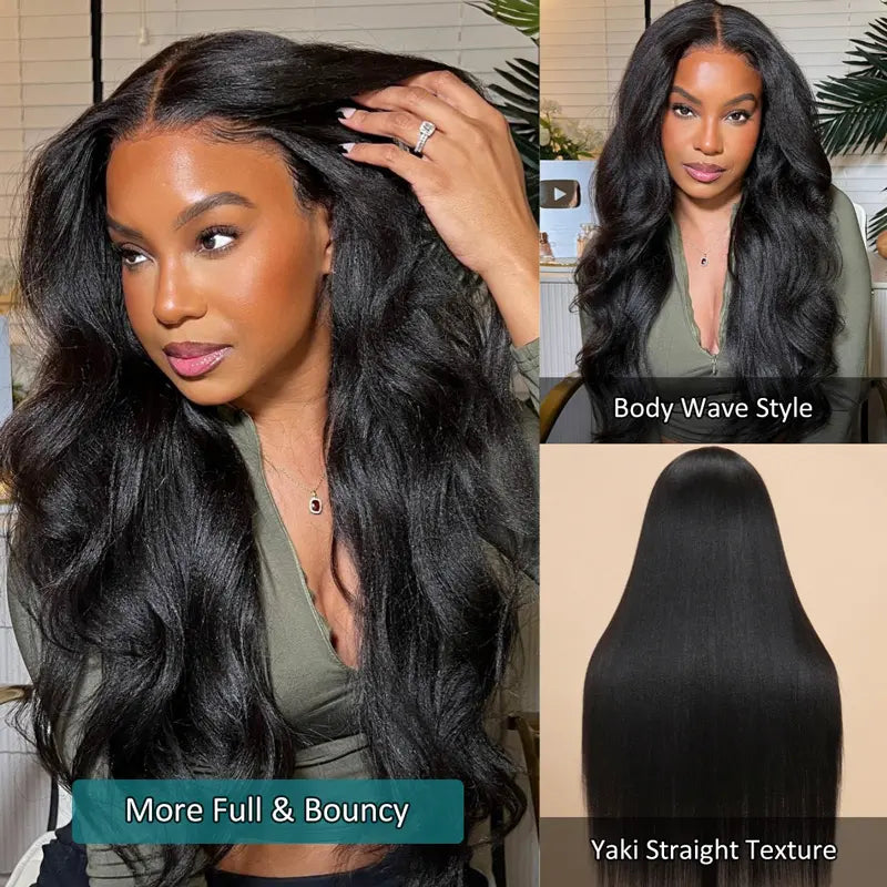 Yaki Straight 10x6 Parting Max Wear and Go Glueless Bye Bye Knots Pre Cut Lace Wig Ashimary - Image 4