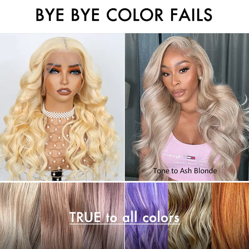 Ashimary Upgrade 360 Skin Lace Frontal with Invisi Strap Blonde 613 Body Wave Glueless Wig No Gel Needed Breathable Human Hair wig - Image 16