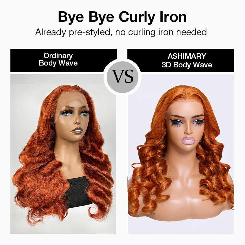Throw Go On Glueless Copper Brown 35# Body Wave 4x4 5x5 Lace Wigs Beginner Friendly - Image 6