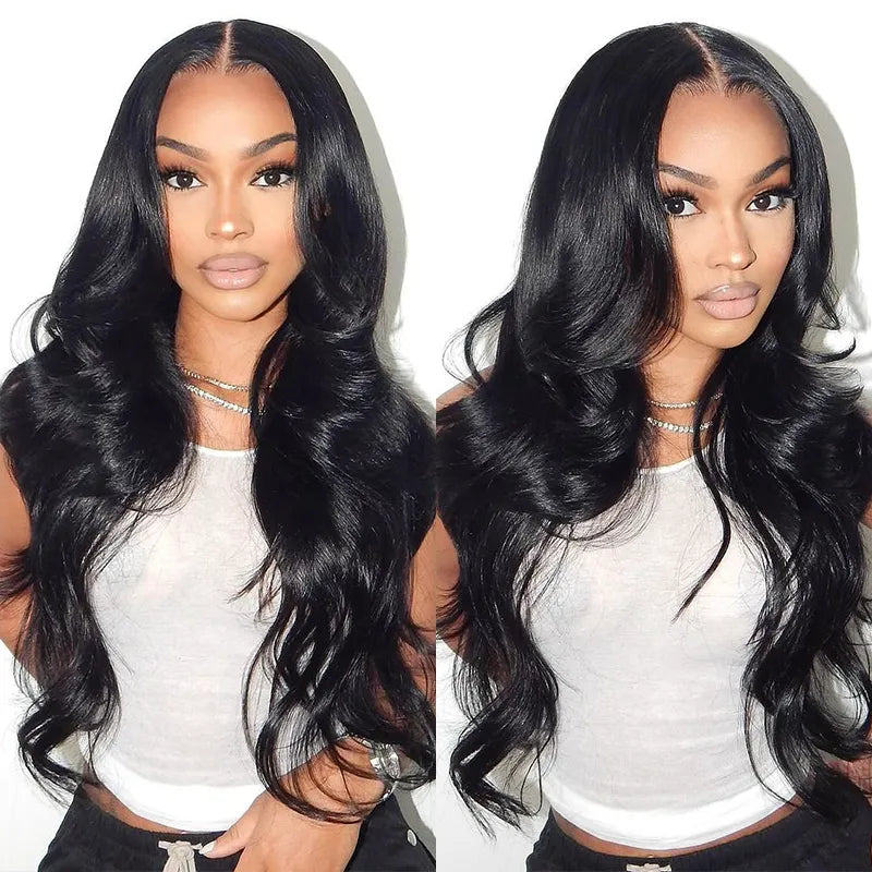 Double Drawn Body Wave Front Wig 15A Transparent HD 13*4 Lace Wig - Image 6