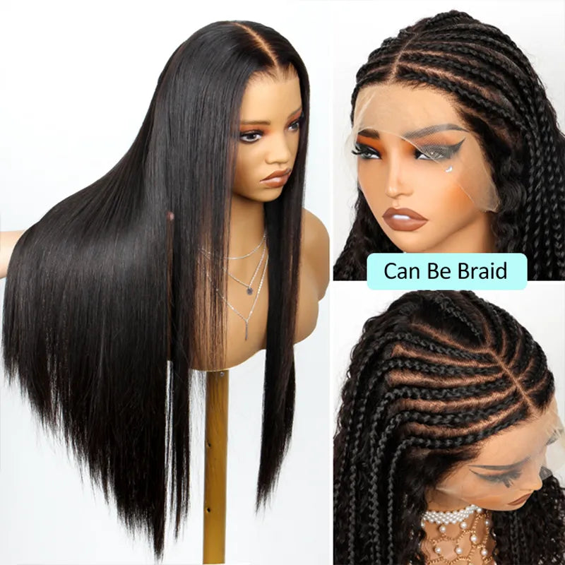 Full Lace Frontal with Invisi Strap Part Anywhere Classic Silky Straight Skin Lace Human Hair Wigs - Image 3