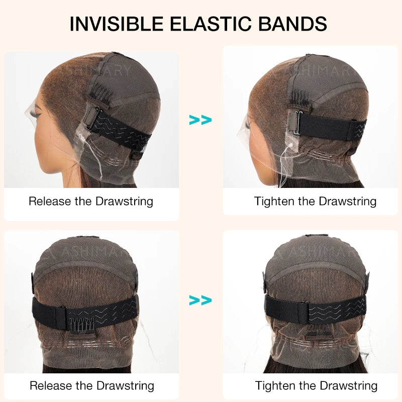 Full Lace Frontal with Invisi Strap Part Anywhere Classic Silky Straight Skin Lace Human Hair Wigs - Image 7