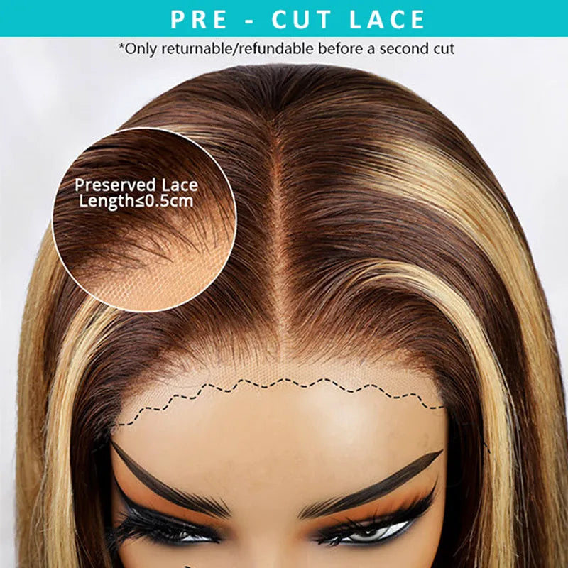 Highlight Glueless HD Lace Wig Body Wave Hair 5x5 HD 6X4.5 HD 4x4 Transparent Lace Closure Wig Ashimary Hair - Image 5