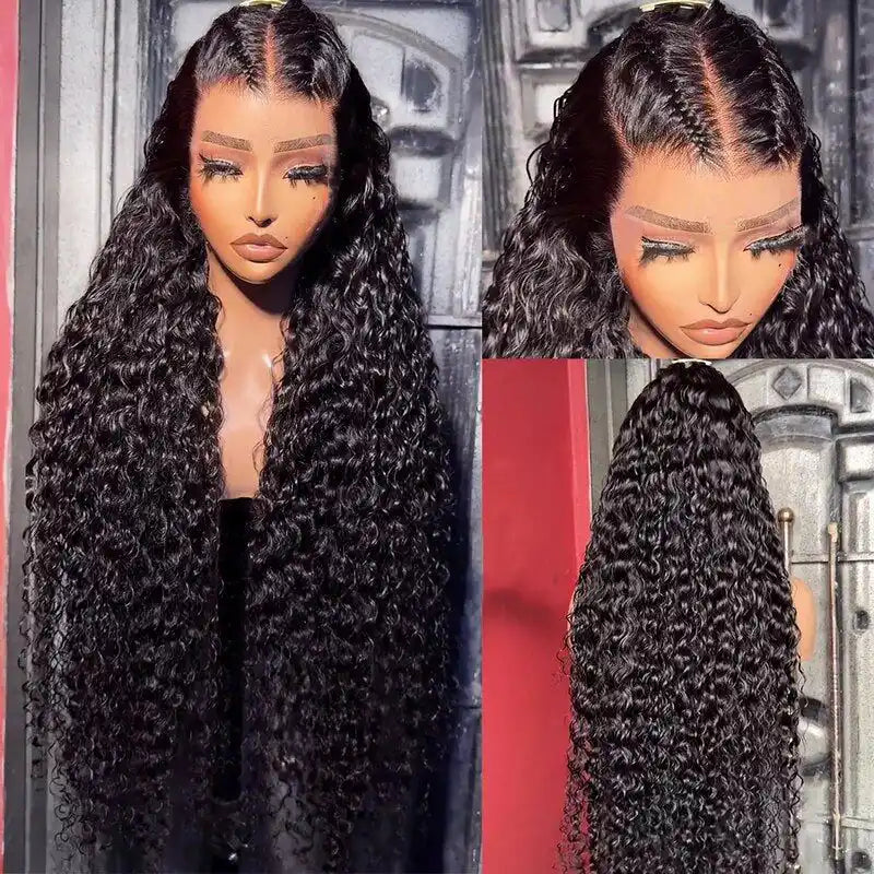 Pre Braid with Pre Baby Hair 10x6 Parting Max Pre Cut Transparent Lace Frontal Glueless Water Wave Wig Put On & Go Human Hair - Image 8