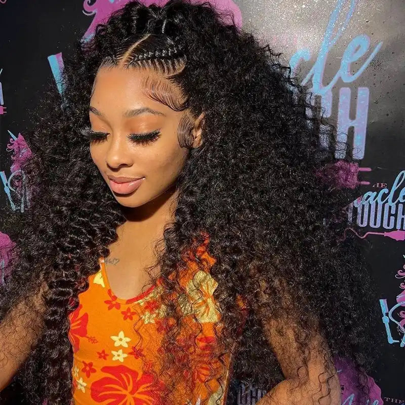 Pre Braid with Pre Baby Hair 10x6 Parting Max Pre Cut Transparent Lace Frontal Glueless Water Wave Wig Put On & Go Human Hair - Image 10