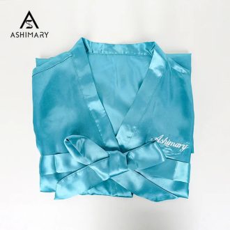 Ashimary Silk Night Robe Comfortable & Smooth Robe