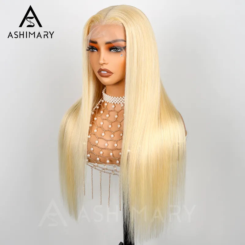 Blonde 613 Straight Parting Max Full Lace Frontal Invisi-Strap Human Hair Wig - Image 8
