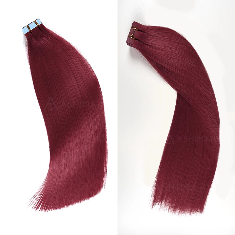 Peel & Tape Reusable Easy Tape In Hair Extensions Colored Human Hair 10Pcs/25g - Image 5