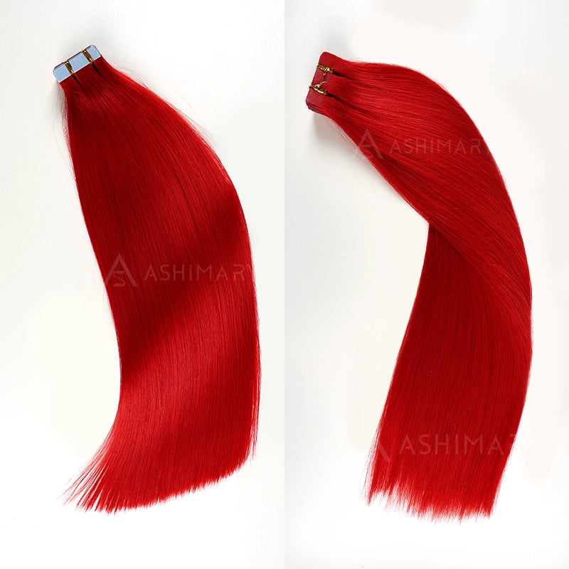 Peel & Tape Reusable Easy Tape In Hair Extensions Colored Human Hair 10Pcs/25g - Image 13