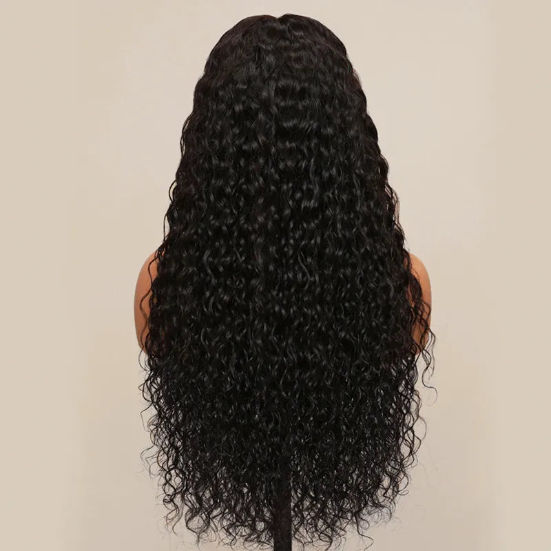 Ashimary Water Wave Glueless 5x5 HD Transparent Closure Wig Brazilian Human Hair Wig Natural Color - Image 6