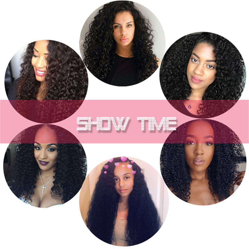 4 Bundles 10A Kinky Curly Hair Human Hair Bundles Natural Color - Image 6
