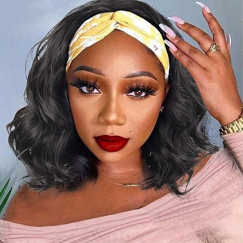 Body Wave Headband Wigs Human Hair 180% Density Glueless Wigs - Image 6