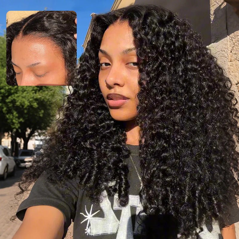 Burmese Curl 13x4 Lace Pull Go Wig Glueless Adjustable Cap Easy for Beginners Full Volume & Natural Edges - Image 4