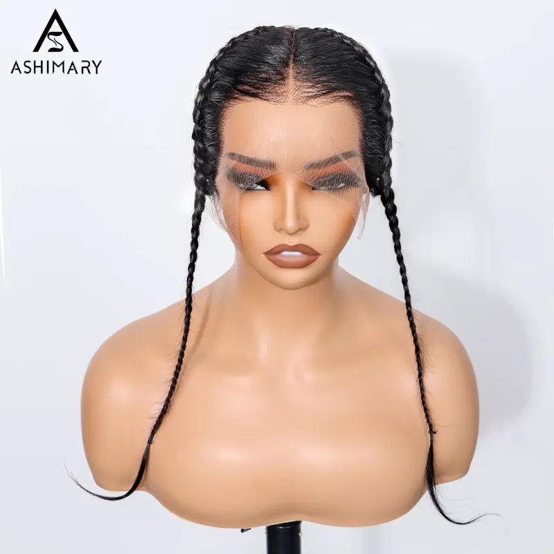 Glueless Gele Style 13x4 Lace Frontal Pre-Plucked & Pre-Braid Natural Hairline Turban Frontal Tiny Knots Human Hair - Image 6