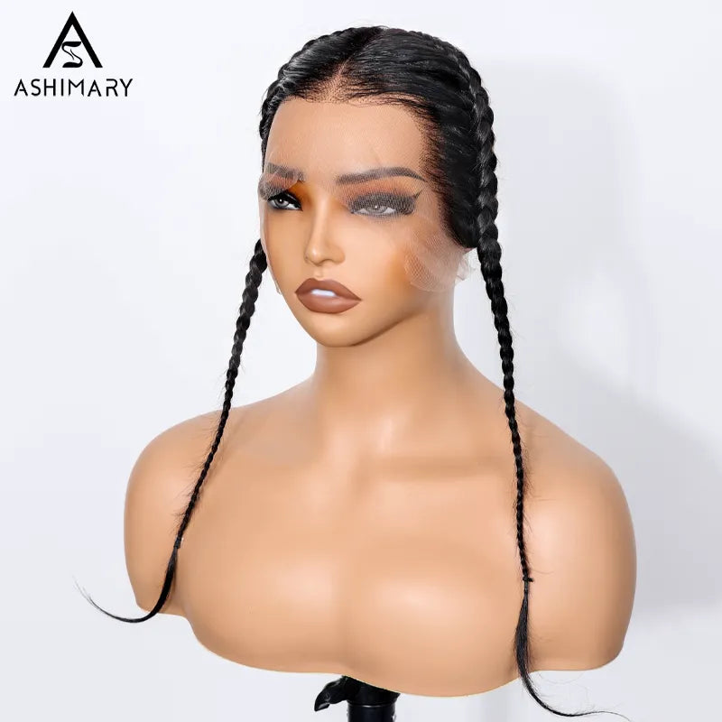 Glueless Gele Style 13x4 Lace Frontal Pre-Plucked & Pre-Braid Natural Hairline Turban Frontal Tiny Knots Human Hair - Image 7