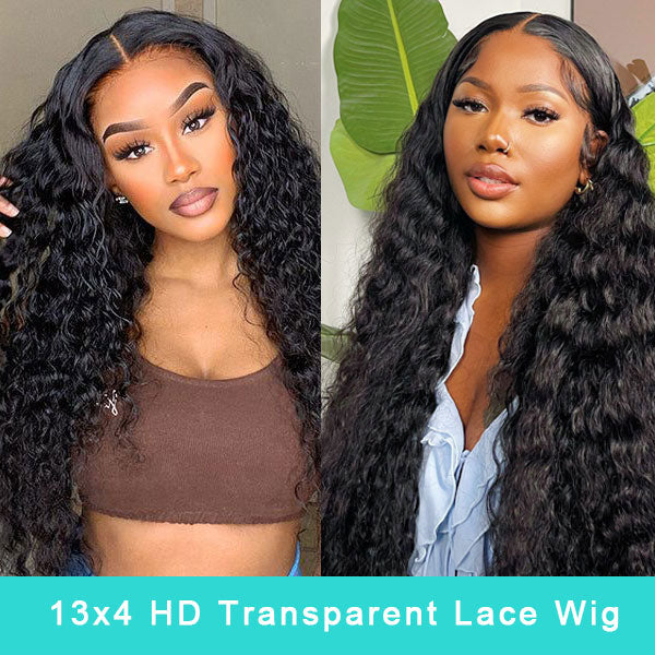 Fabulous Throw on & Go Deep Wave 13x4 HD Transparent Lace Easy Beginner Wig With Pre Bleach Knots & Pre-cut lace - Image 3