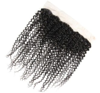 13x4Lace Frontal Kinky Curly Human Hair Natural Color