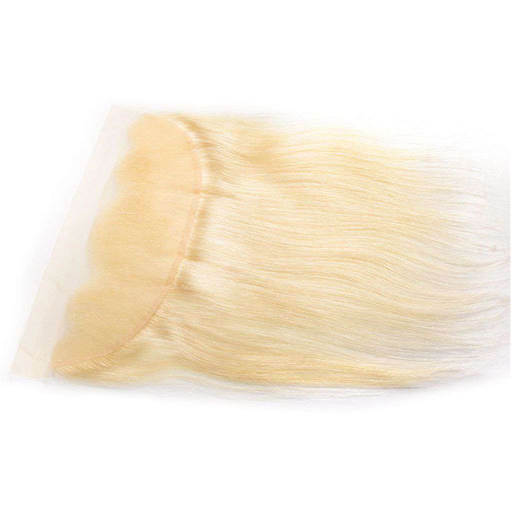 613 Honey Blonde Peruvian Straight Hair 3 Bundles With Frontal Human Hair - Image 8