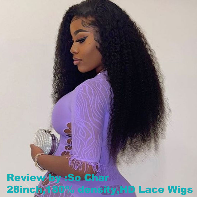 Transparent hd 13*4 Lace Front Jerry Curly Hair Lace Wig Luxury Customization - Image 4