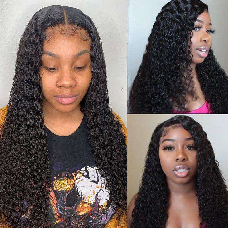 10A Jerry Curly Virgin Hair 3 Bundles With Closure 100% Human Hair - Image 2