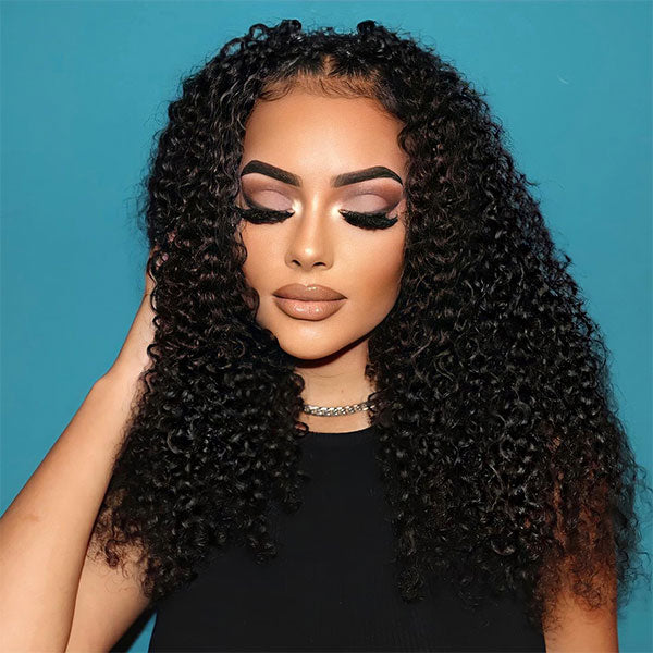 Air Wig| Ashimary Pre-Cut Undetectable Lace Wear Go Glueless Jerry Curly Throw on & Go Wig Pre Bleach Knots & Plucked Hairline - Image 10
