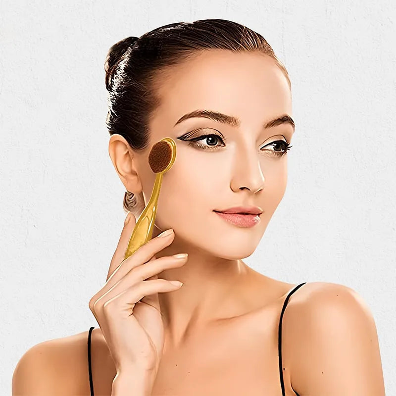 Makeup Brush Set Super Soft Professional Oval Brushes Features Powder Concealer Contour - Image 4