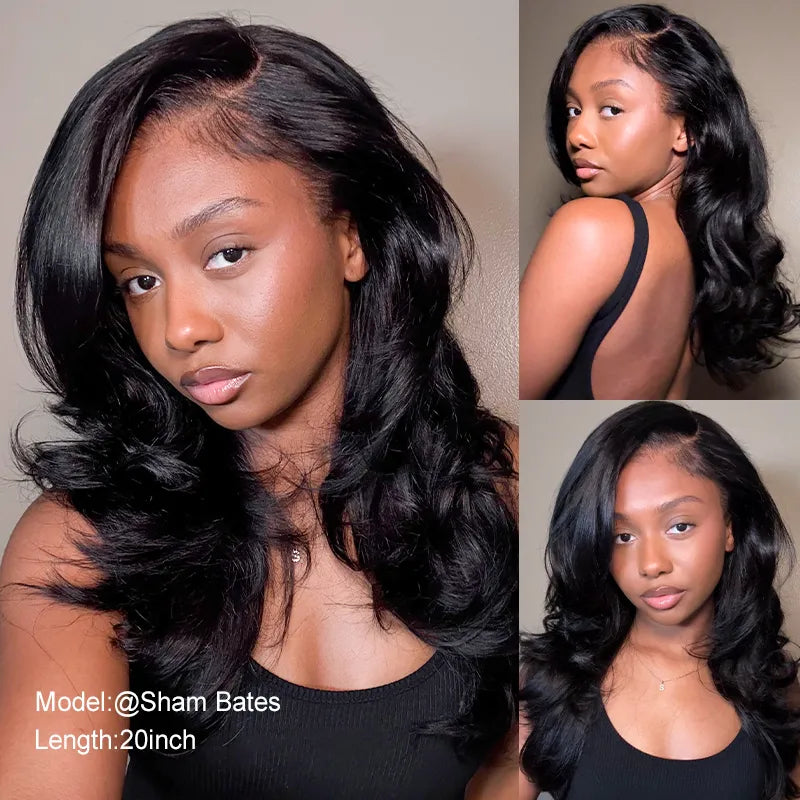 Pre Styled Effortless Chic Layer 4x4 Lace Closure Wig High Density Peacock Curls Glueless Ready to Wear Wig - Image 3
