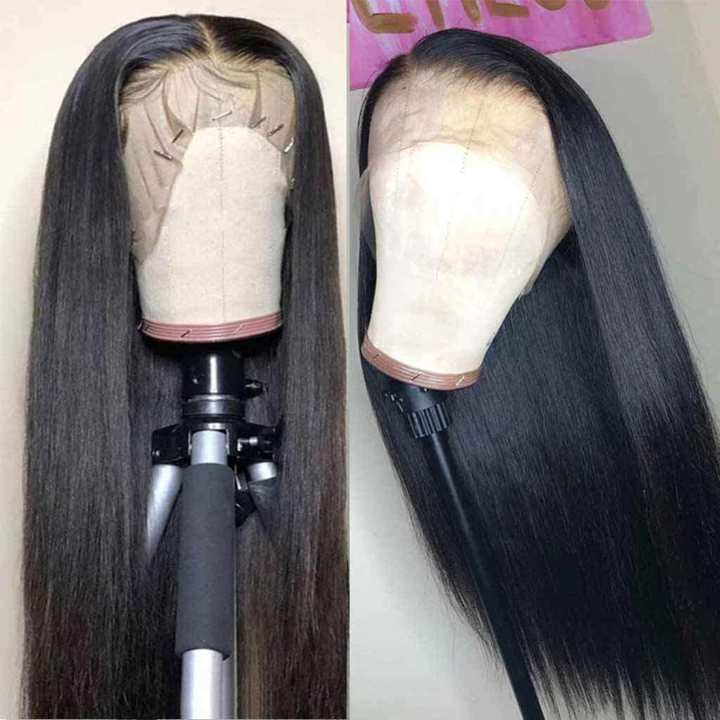 Straight 13*6 Lace Front Wig Lace Frontal 180% 250% Density Brazilian Human Hair - Image 9