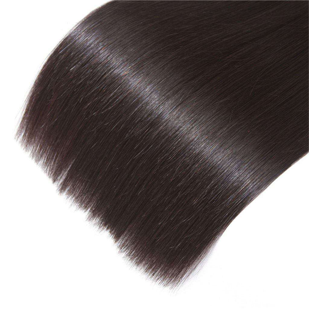 10A Brazilian Straight Hair 4 Bundles With Lace Frontal Human Hair - Image 6