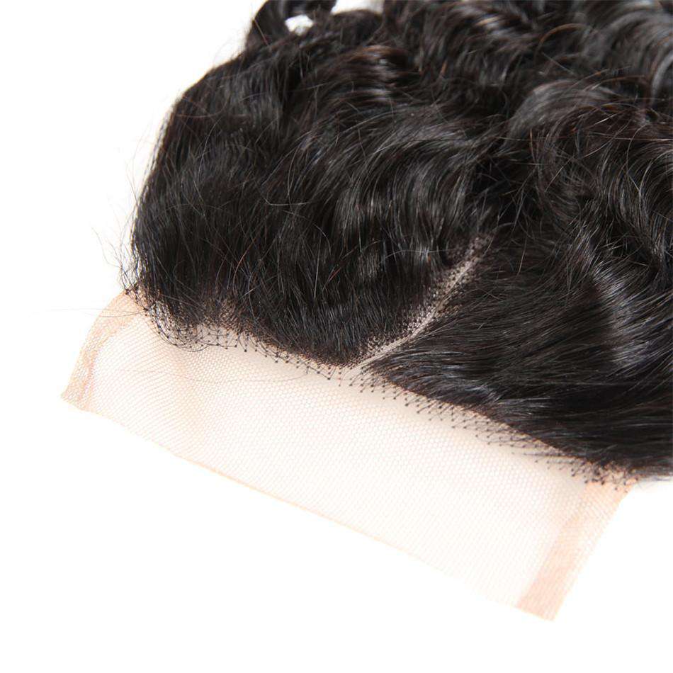 Water Wave Hair 4x4Inchs Lace Closure Natural Color 100% Human Hair - Image 5