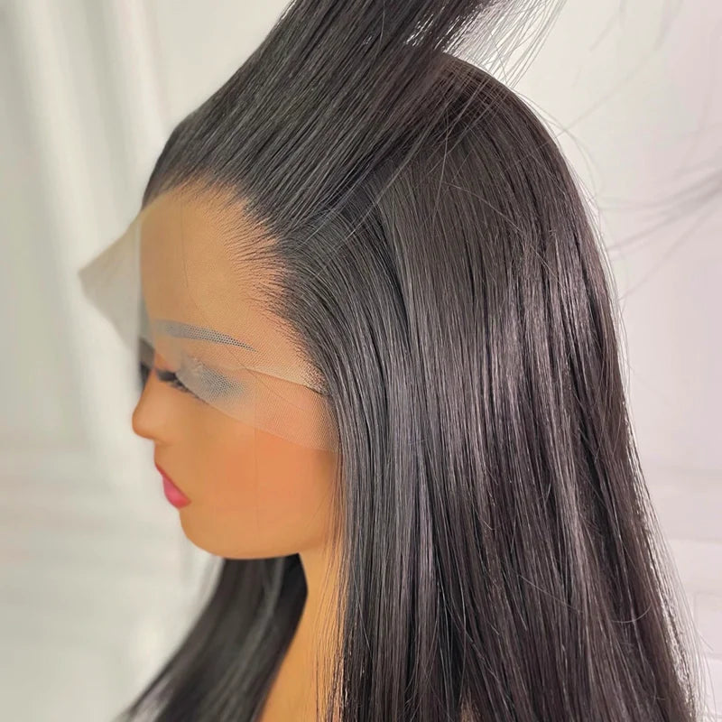 Trendy Long Layered Butterfly Haircut Straight Wig 13x4 Transparent Lace Frontal Wig Ashimary Hair - Image 12