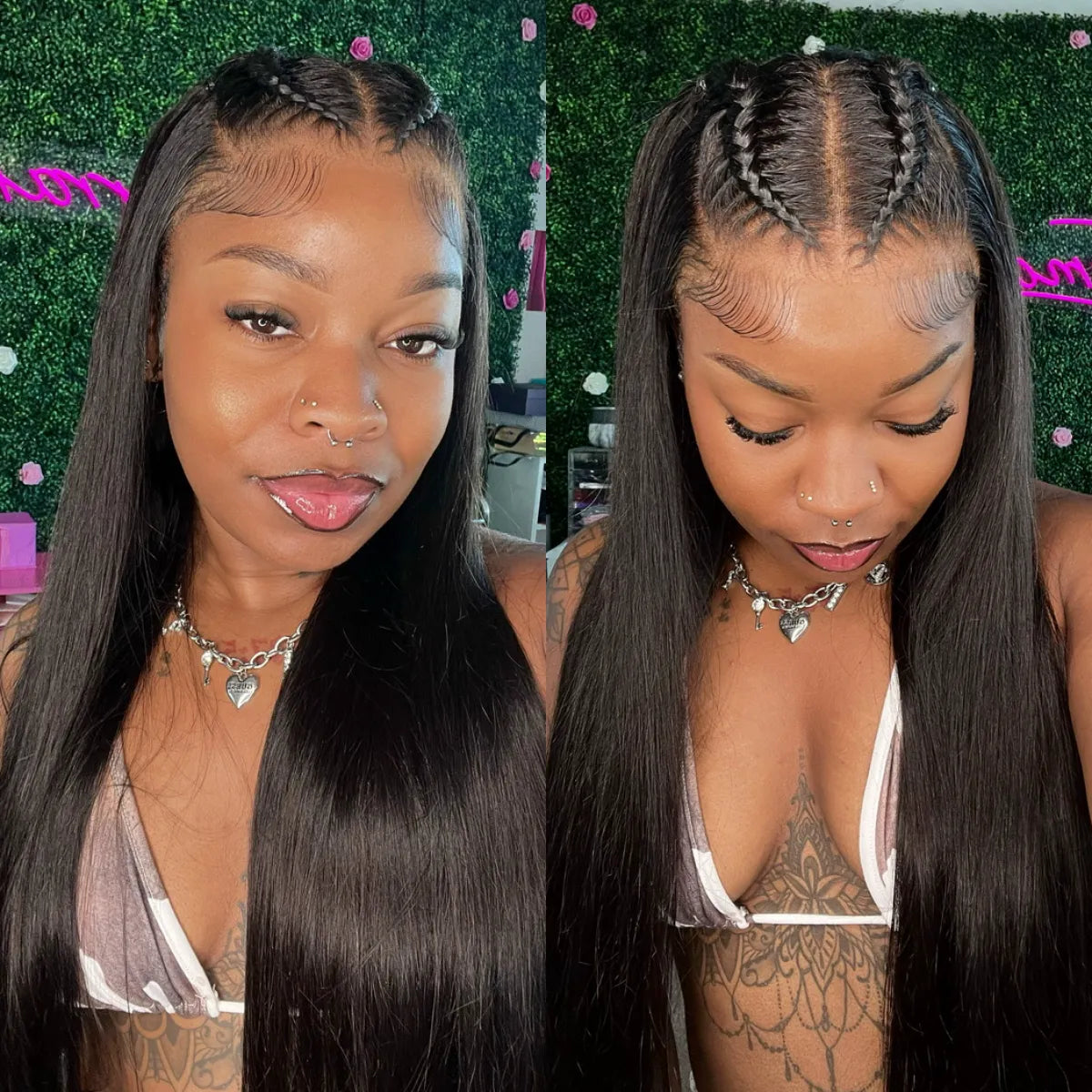 Braid In Advance Baby Hair Glueless 10x6 Lace Frontal Put On & Go Pre Everything Human Hair Wig - Image 2