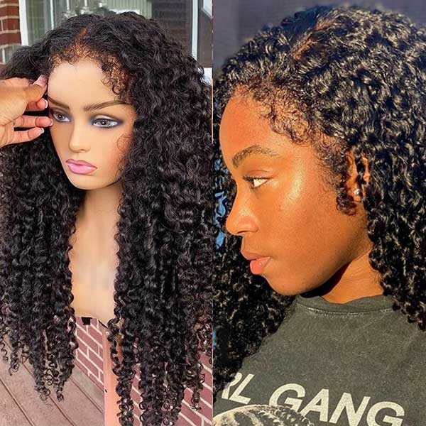 4C Edge 5x5 HD Transparent Lace Closure Deep Wave Wigs - Image 4