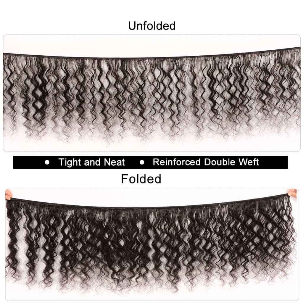 10A Loose Deep Wave Brazilian Hair 3 Bundles With Frontal Human Hair - Image 3