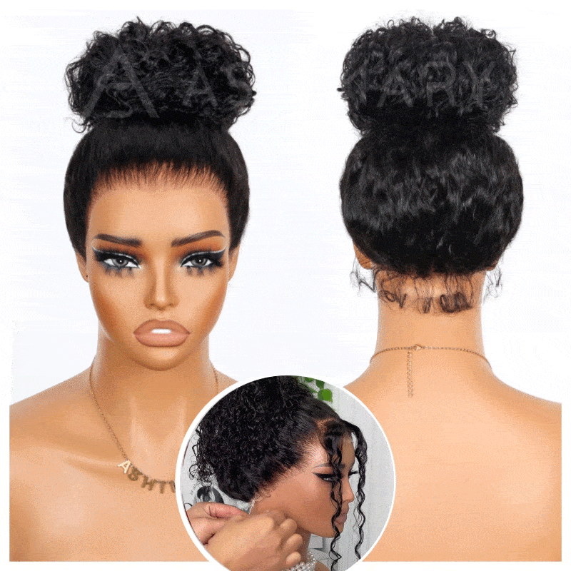 Water Wave Invisi Strap Snug Fit 360 Transparent Lace Frontal Bleached Knots Pre Cut Lace Wig - Image 21