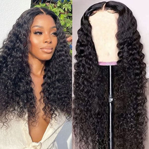 Romantic Bohemian Wear And Go Water Wave 13X4 HD Transparent Lace Frontal Ready to Wear Wig With Pre Bleach Knots & Plucked Hairline & Pre-cut lace - Image 7