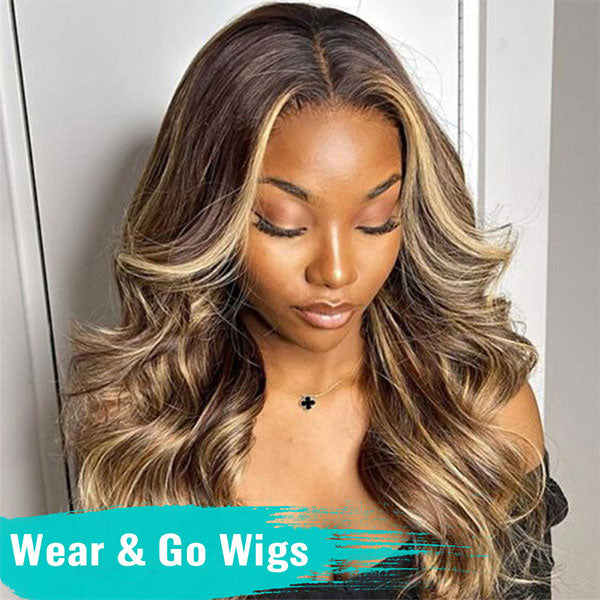 Highlight Glueless HD Lace Wig Body Wave Hair 5x5 HD 6X4.5 HD 4x4 Transparent Lace Closure Wig Ashimary Hair - Image 2