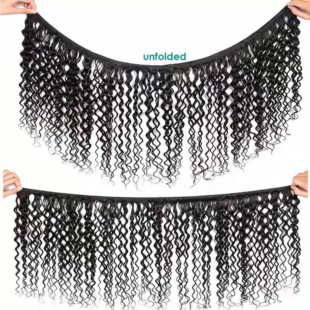 9A Water Wave Virgin Hair 3 Bundles with Closure Natural Color Malaysian Hair - Image 4