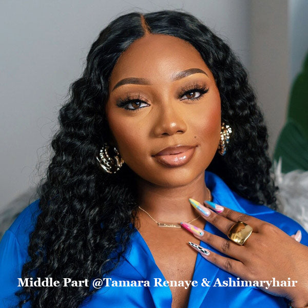 Air Wig|Upgrade Pre Cut Lace Wear Go Glueless Deep Wave Wig with Pre Bleached Knots & Plucked Hairline - Image 3