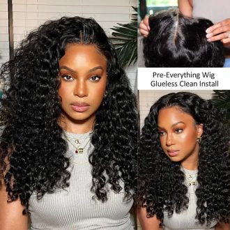 Ashimary Water Wave 10x6 Parting Max Glueless Bye Bye Knots Wig Pre Cut Lace Wigs