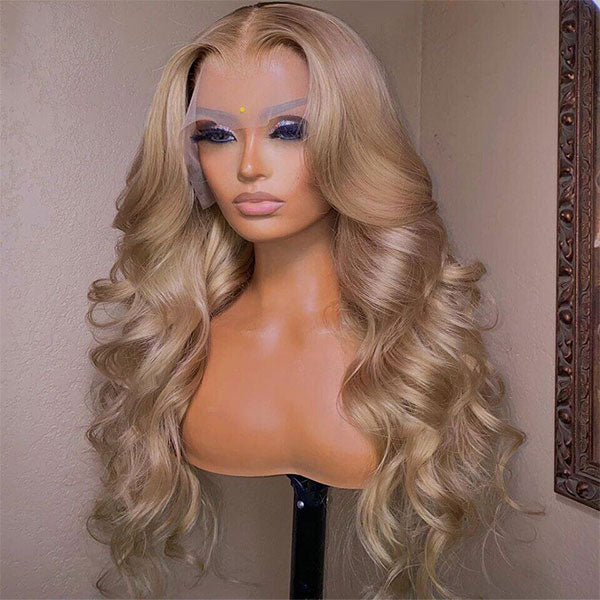 Ashimary Ash Blonde Straight Hair Lace Frontal Wigs Online For Sale - Image 10