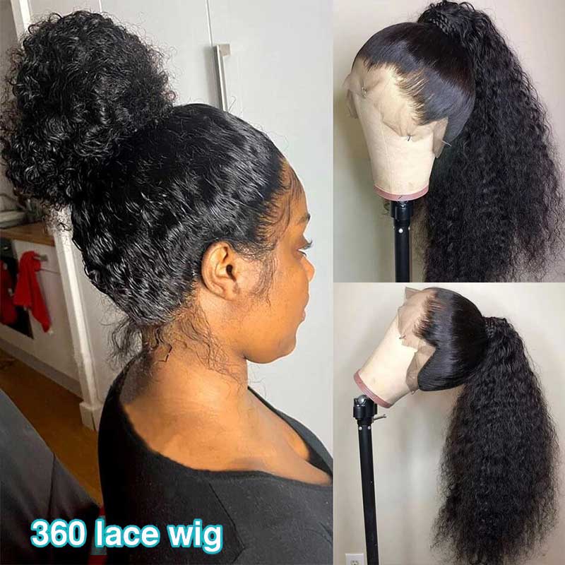 Water Wave 360 Lace Front Wig 100 Human Hair 180% 150% 250%Density - Image 3