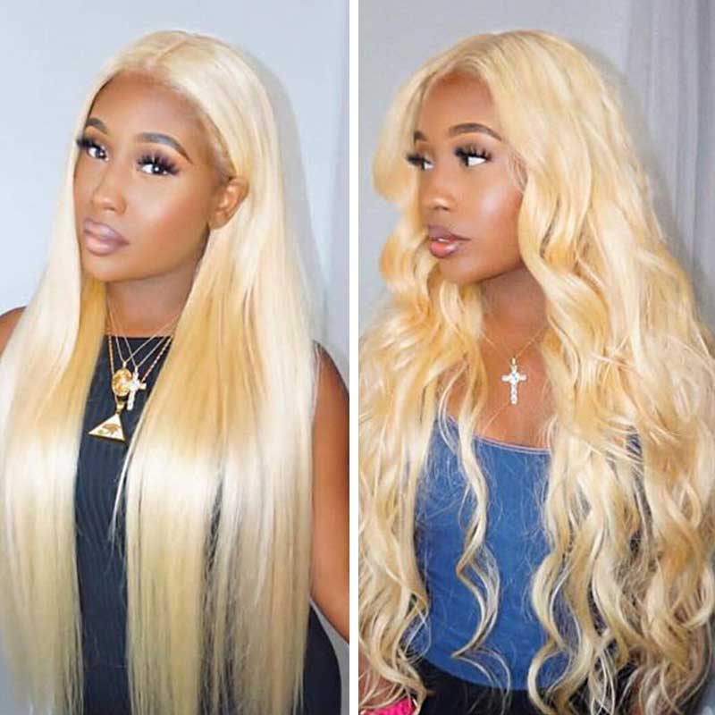 613 Blonde Lace Front Wigs 13*4 Frontal Brazilian Ashimary Human Hair - Image 5