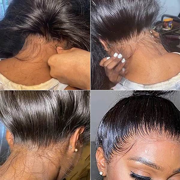 360 Lace Frontal Wig Transparent Lace Straight Brazilian Human Hair 10A Hair Pre-Plucked With Baby Hair - Image 11