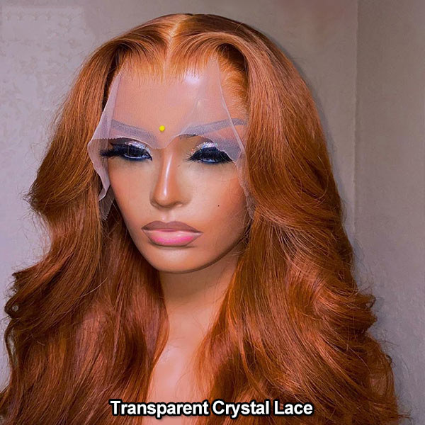 Copper Brown Wig Pre-plucked Body Wave Lace Front Wigs 28 Inches - Image 3