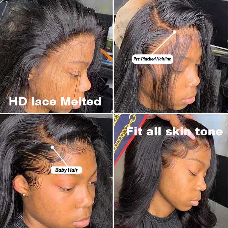 Long Wig | Deep Wave 13x4 HD Lace Frontal Human Hair Wigs 28-40 Inch - Image 4