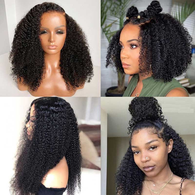 Kinky Curly 13x4 & 5x5 HD Transparent Lace Wig - Image 5