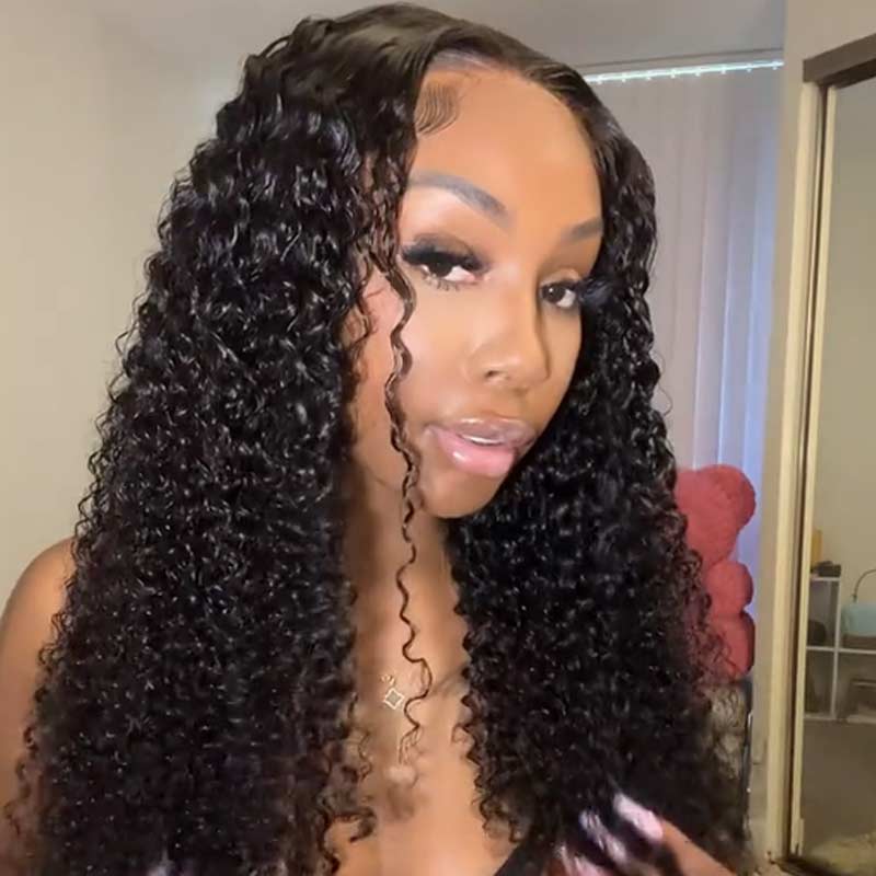 Beginner Friendly Ready to Wear Pre Cut Lace Super Natural Kinky Curly Wear Go Wig with Pre-bleached Knots & Plucked Hairline - Image 2