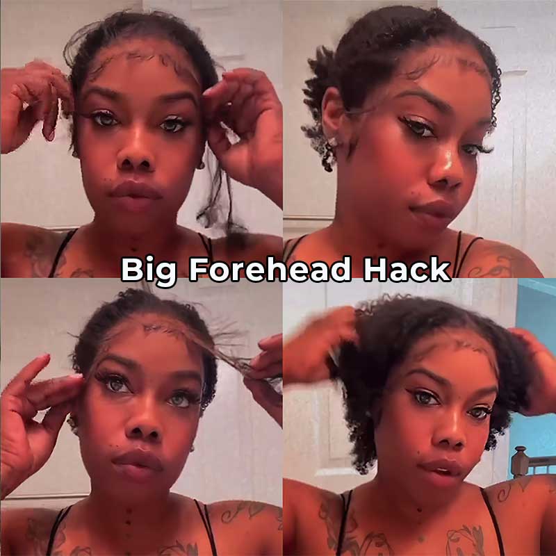 4C Edges BIG FOREHEAD HACK 13x2 Lace Frontal 100% Human Hair - Image 11